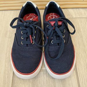 Blue and Red Sperry boys shoes size 1